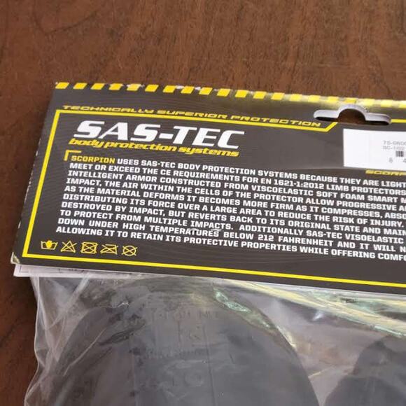 Scorpion EXO Men's SAS-TEC Armor Shoulder/Elbow Knee 9102-03 SC 1/02 New0 - Picture 2 of 13